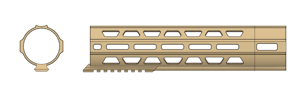 AEA HP Max Picatinny Rail Handguard and Grip Adapter