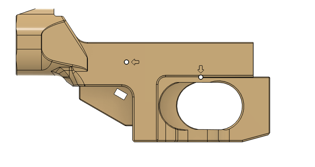 Umarex Notos Replacement Lower (Chassis) Mil-Spec