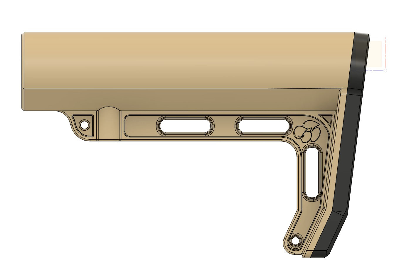 Evanix Rex Custom Buttstock with TPU (Soft) Pad
